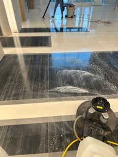 Machine Floor Scrub and Polish Services in Plano, Frisco, Allen, and North Dallas, TX