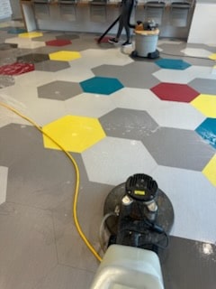 Machine Floor Scrub and Polish Services in Plano, Frisco, Allen, and North Dallas, TX