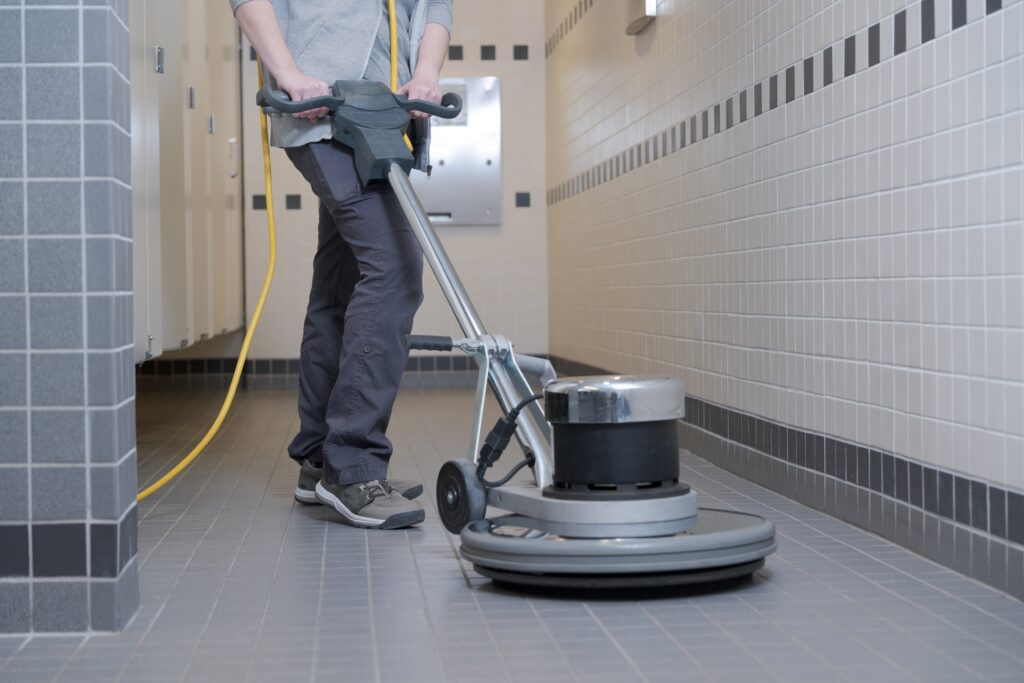 Commercial janitorial cleaning team servicing businesses in Plano Texas